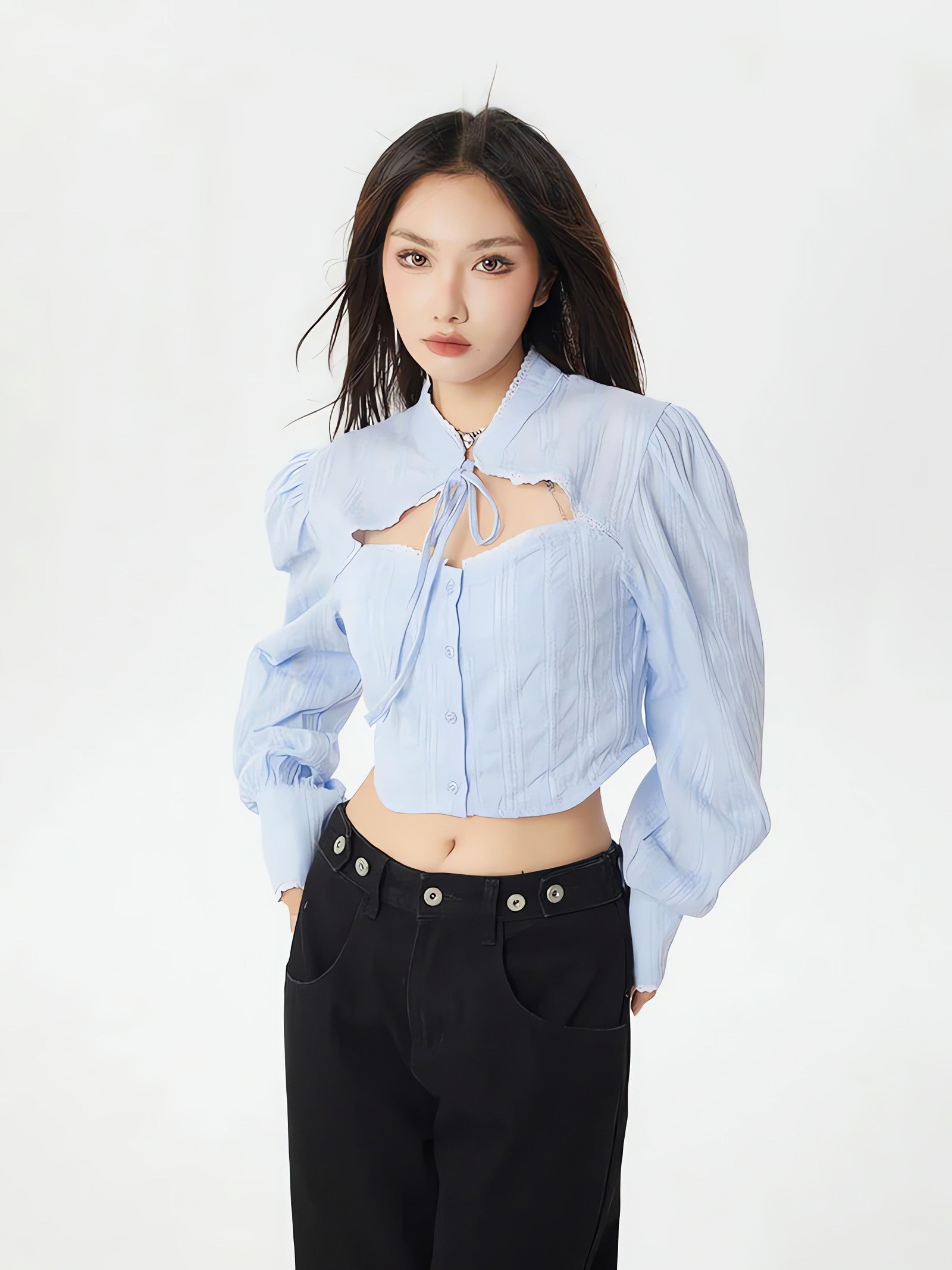 Classiccore Cut Out Crop Shirt - KAYSMAR
