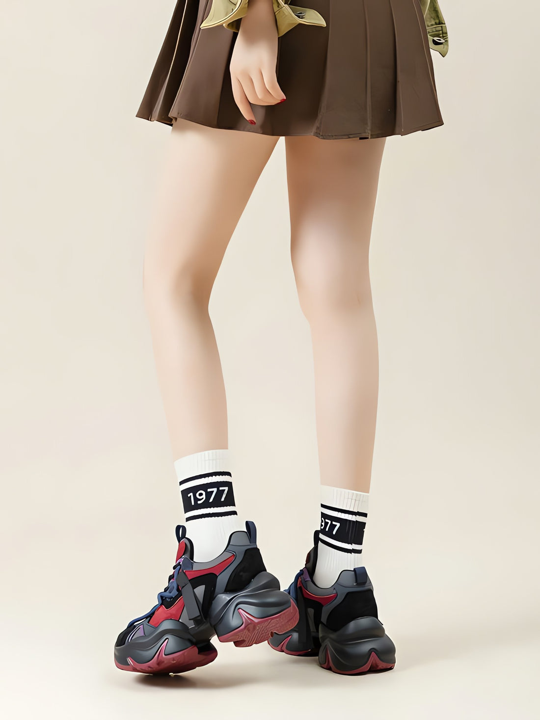 Color Block Platform Sneakers