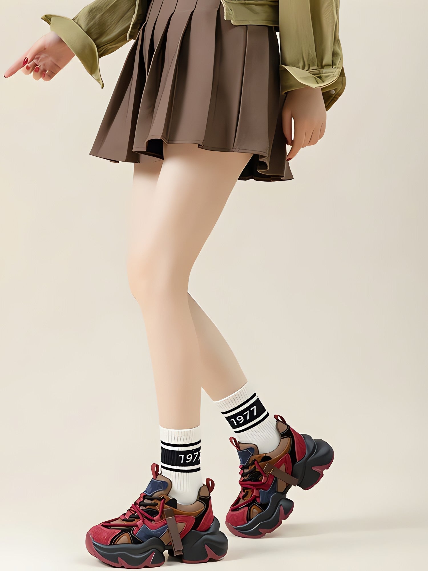 Color Block Platform Sneakers