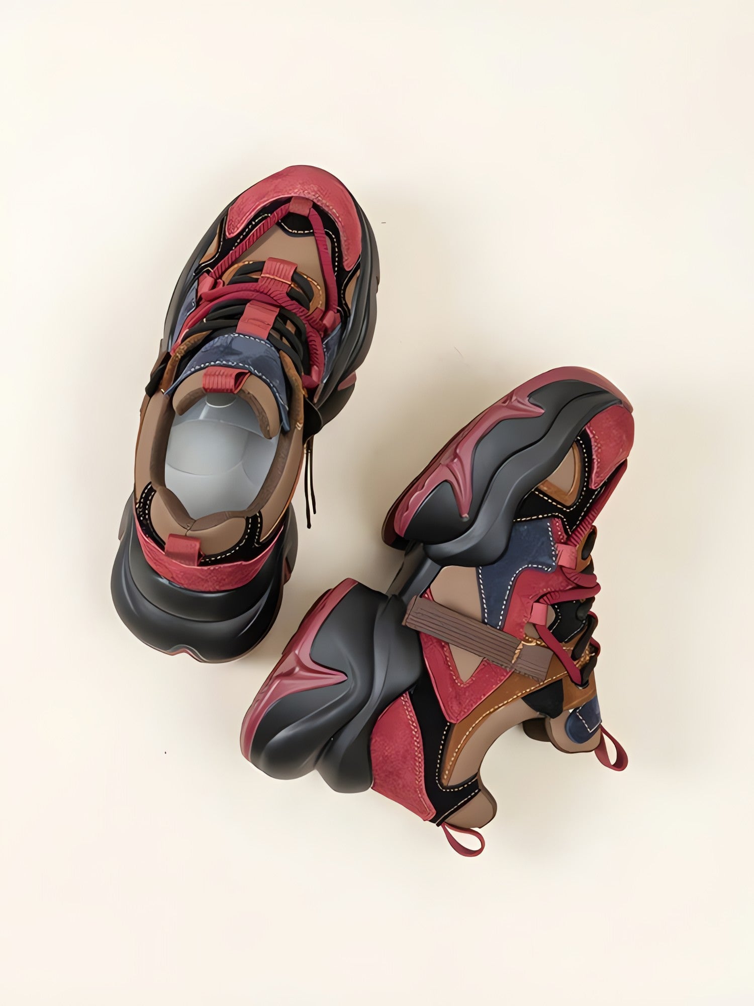 Color Block Platform Sneakers