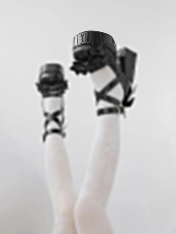 Coquette Bow Star Buckled Platform High Heels - KAYSMAR