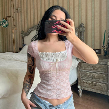 Coquette Lace Detailed Top - KAYSMAR