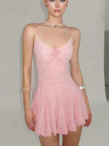 Coquette Backless Mini Dress