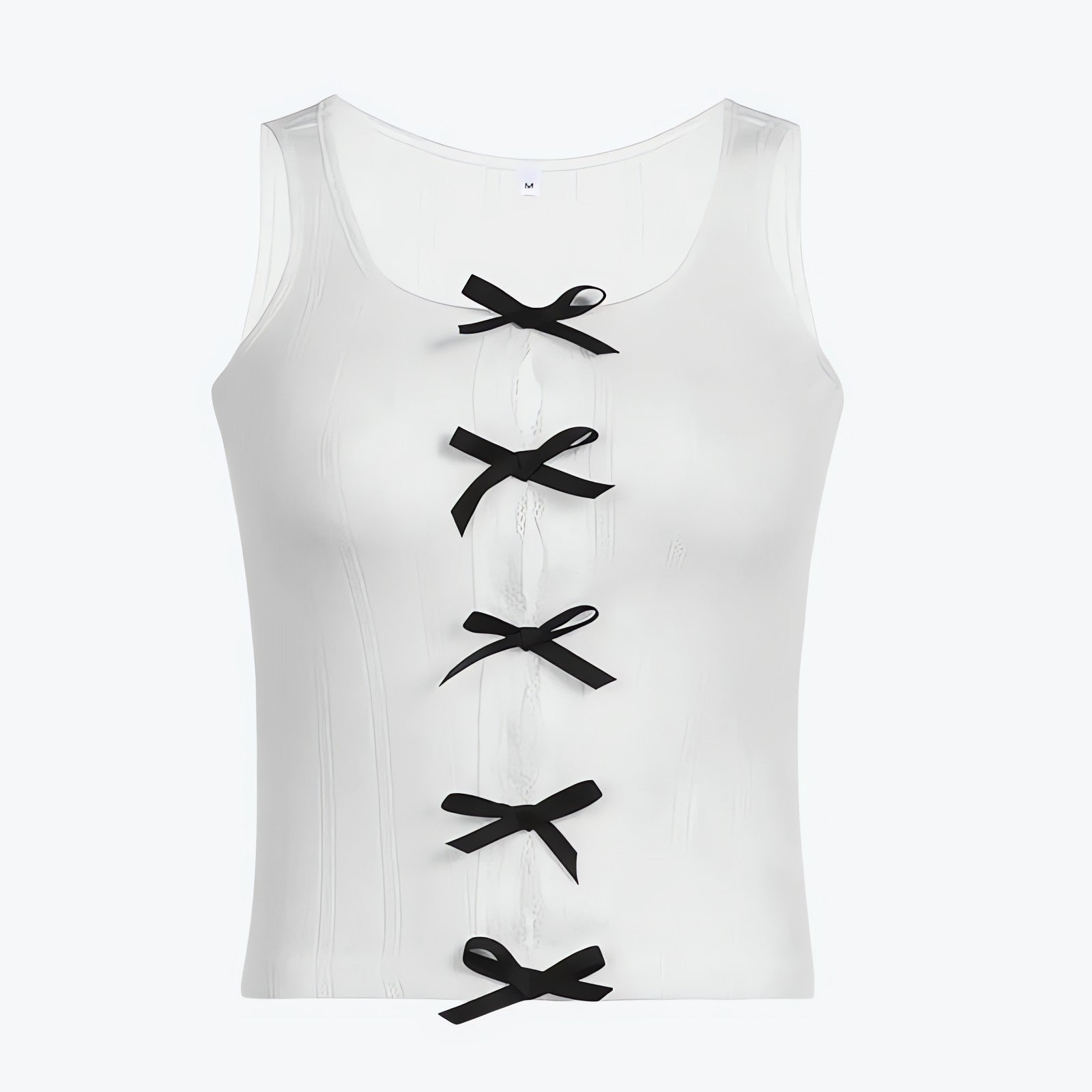 Coquette Bow Pointelle Top - KAYSMAR