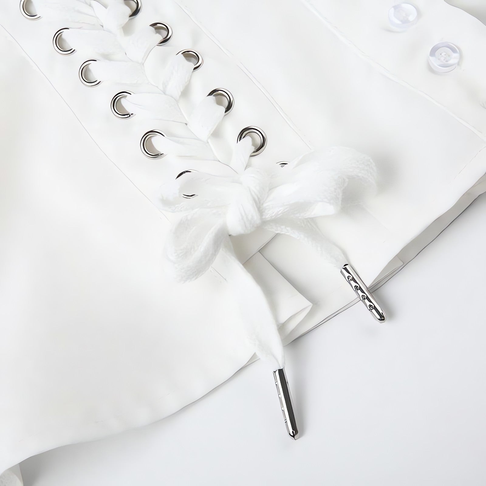 Coquette Cap Sleeve Lace Up Top - KAYSMAR