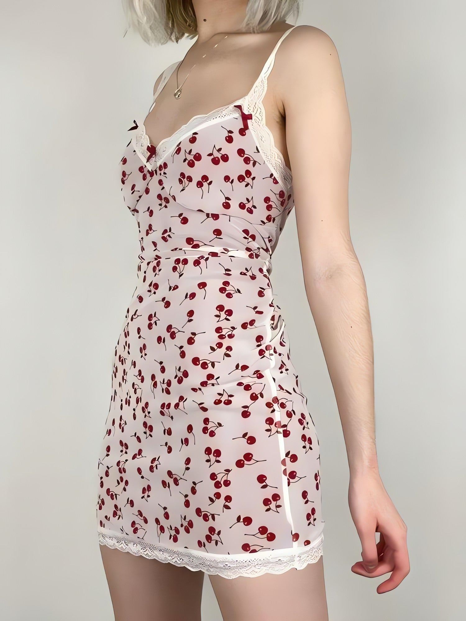 Coquette Cherry Mini Dress - KAYSMAR