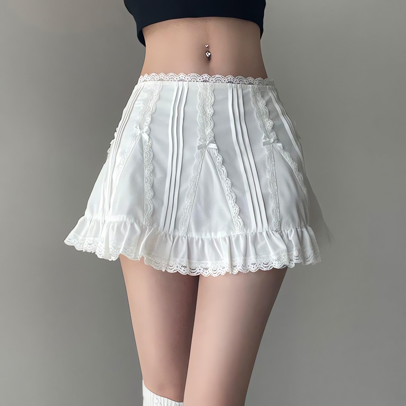 Coquette Frill Hem Mini Skirt - KAYSMAR