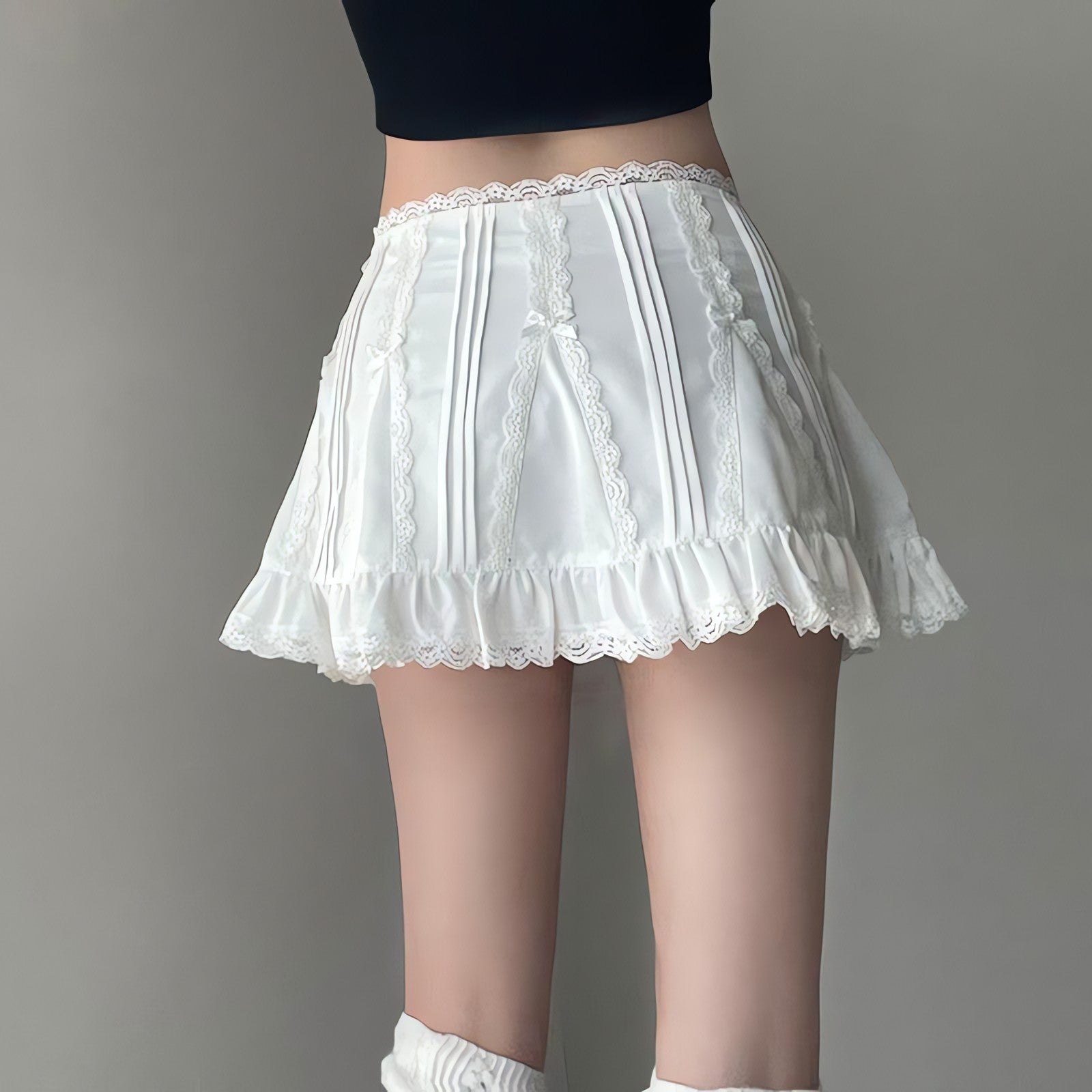 Coquette Frill Hem Mini Skirt - KAYSMAR