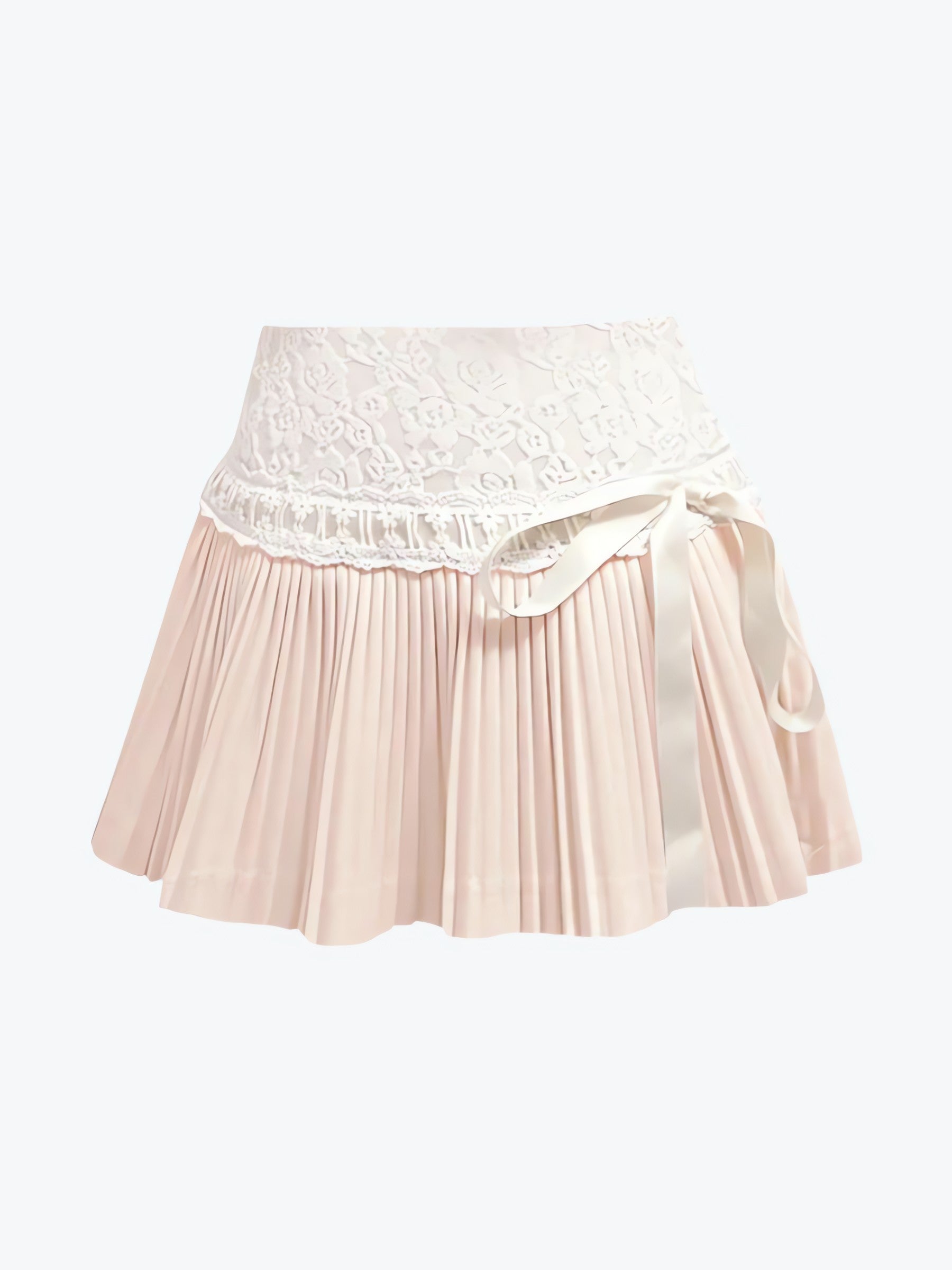 Coquette Lace Pleated Mini Skirt - KAYSMAR