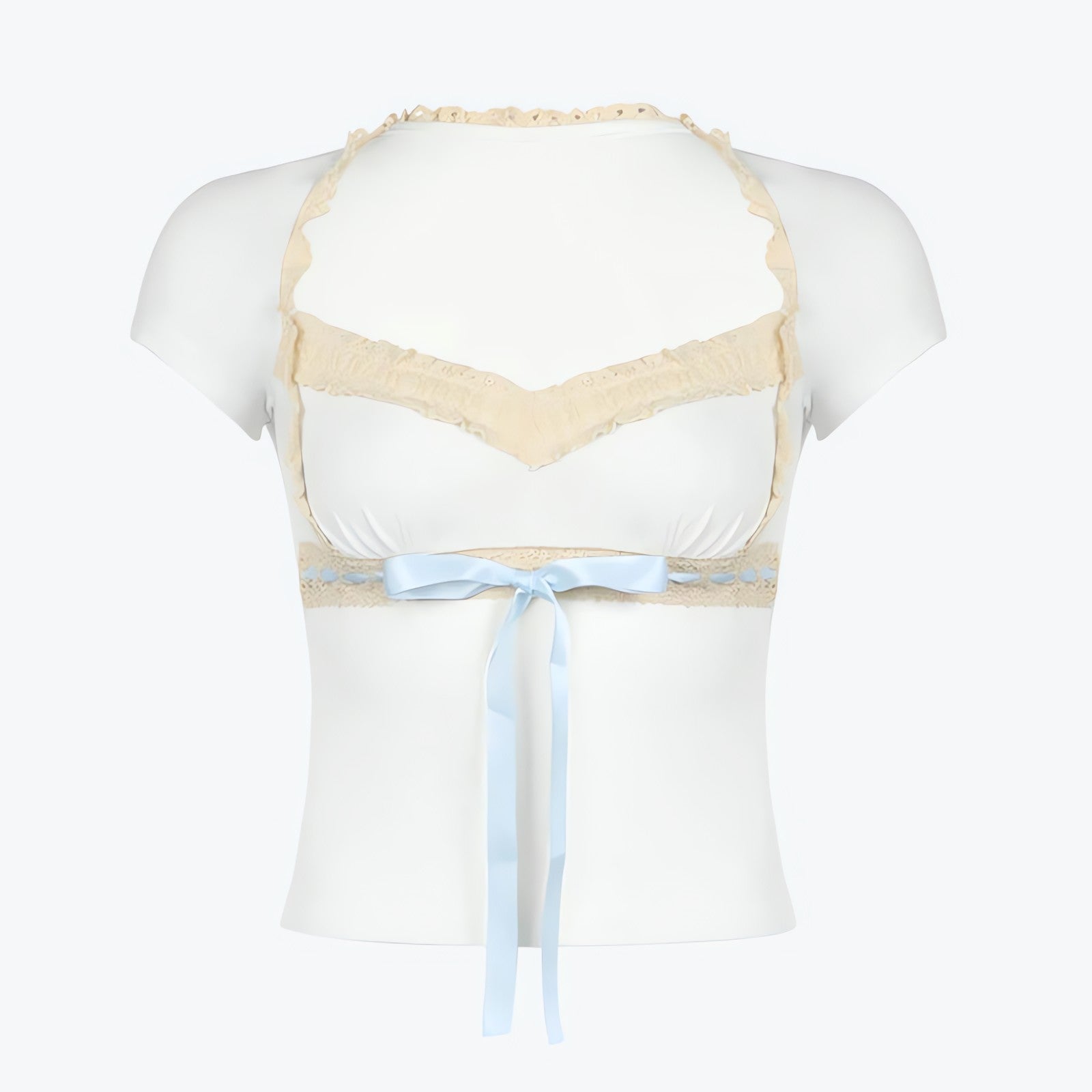 Coquette Lace Trim Top - KAYSMAR