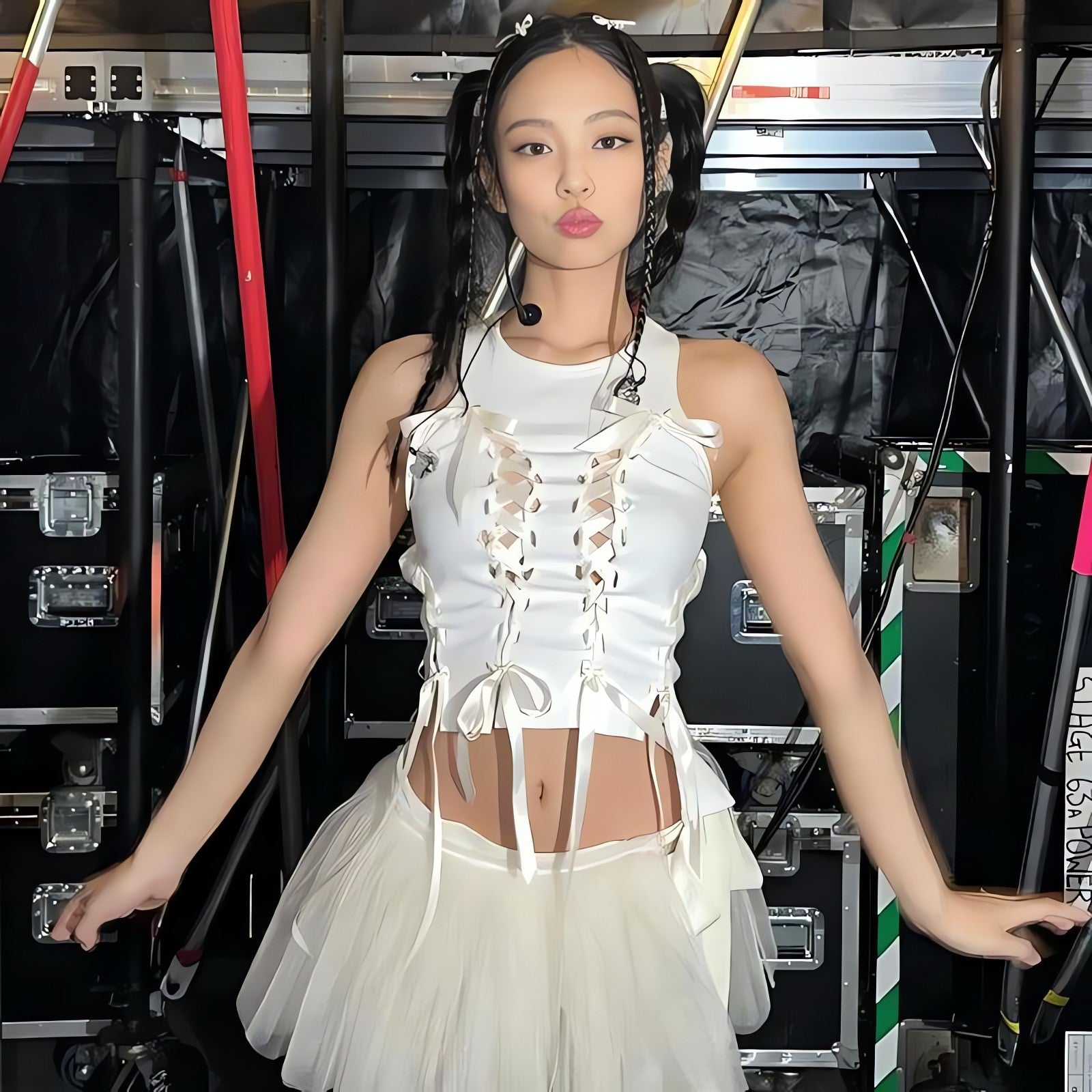 Coquette Lace Up Bow Top - KAYSMAR