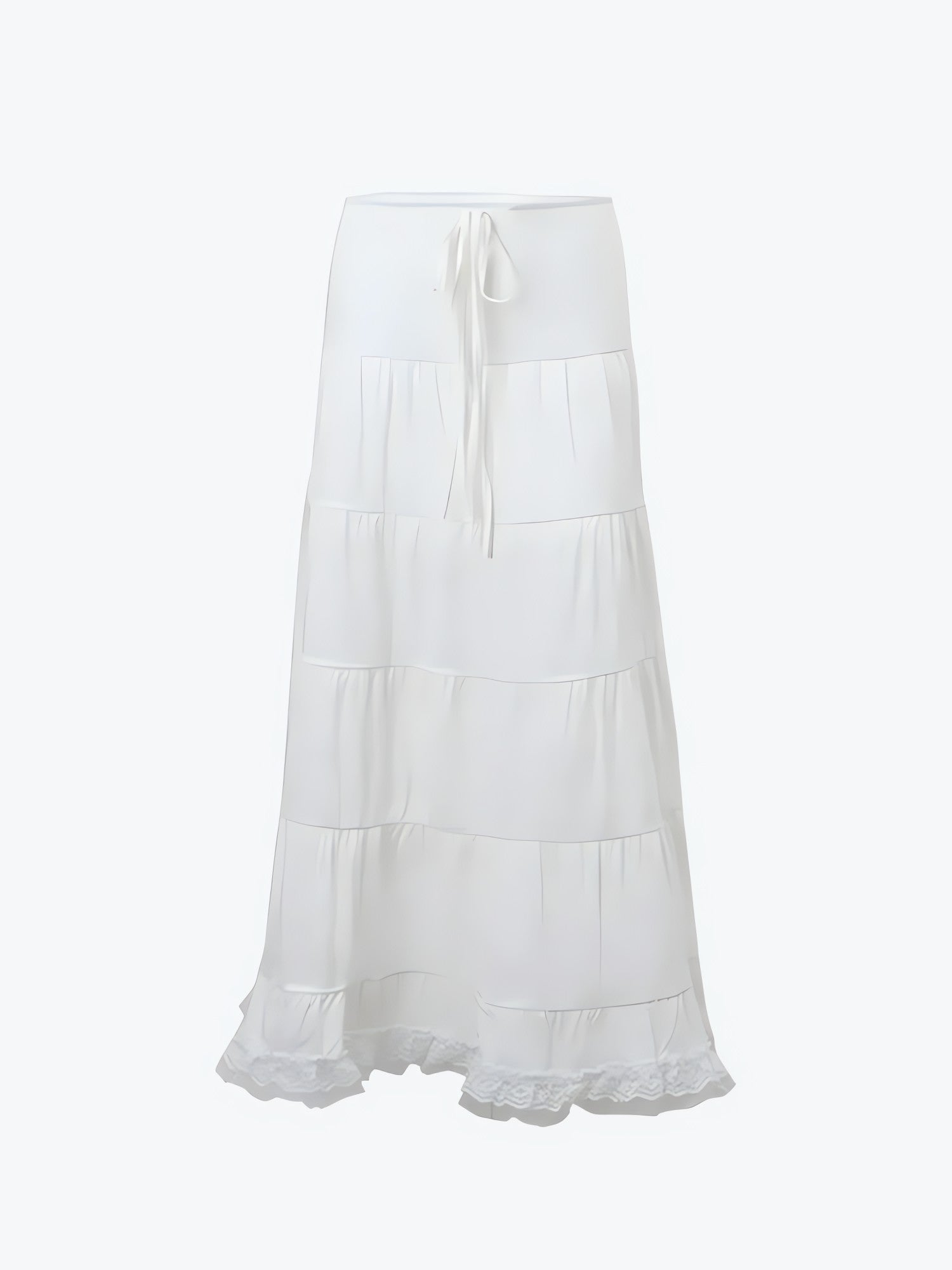 Coquette Lace Up Crop Top & Maxi Skirt Two Piece Set - KAYSMAR