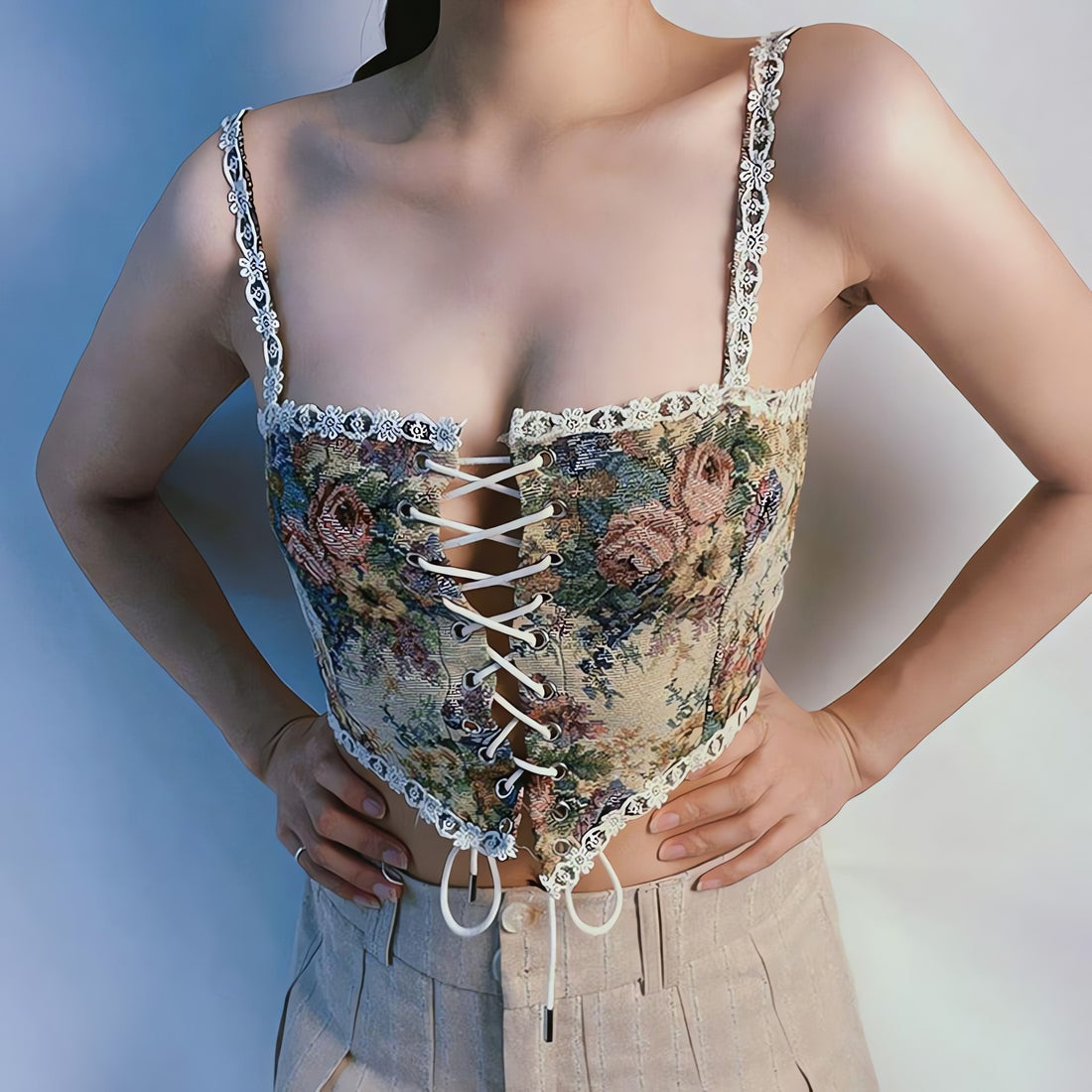 Cottagecore Corset Top - KAYSMAR