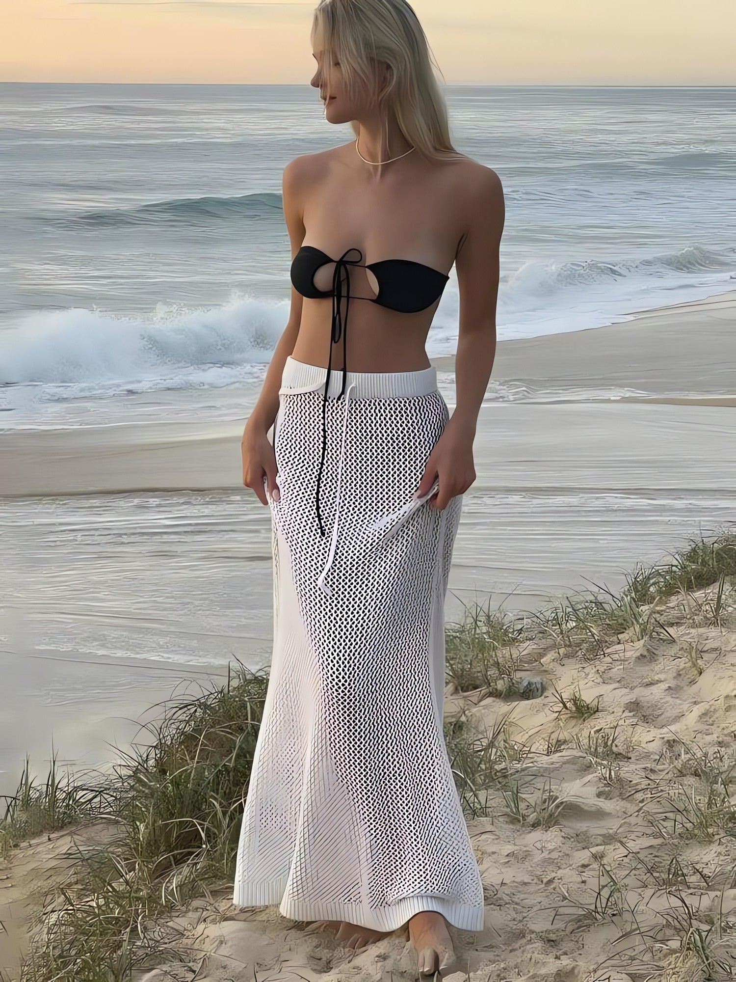 Crochet Beach Maxi Skirt - KAYSMAR