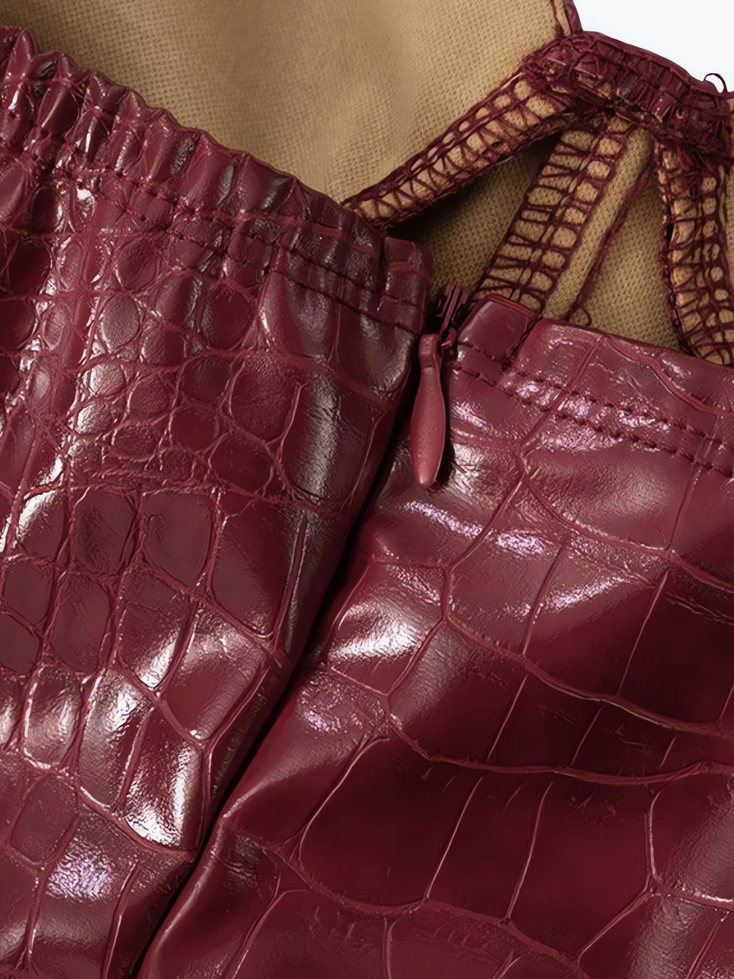 Crocodile Mini Dress