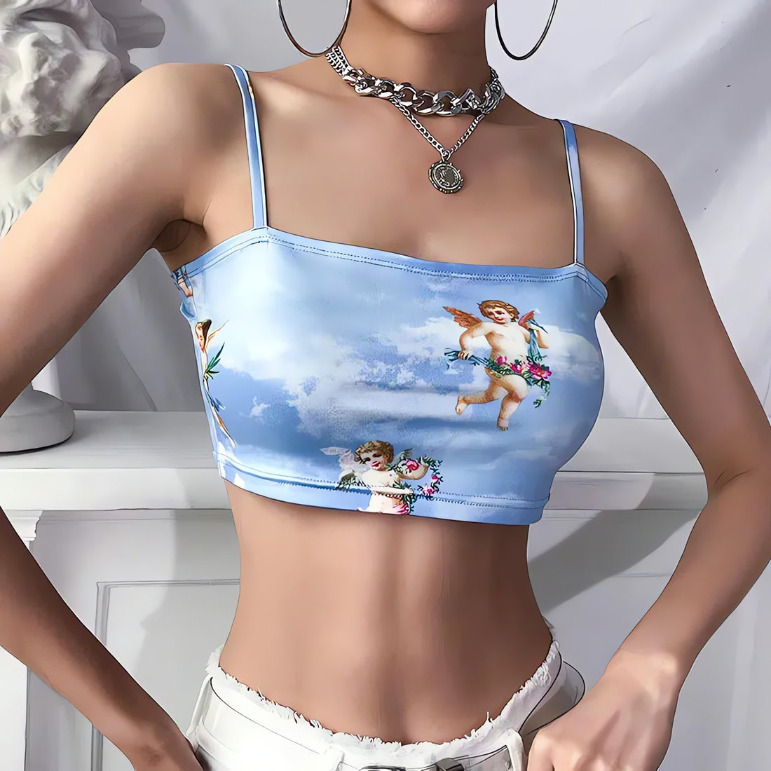 Cupid Angel Crop Top - KAYSMAR