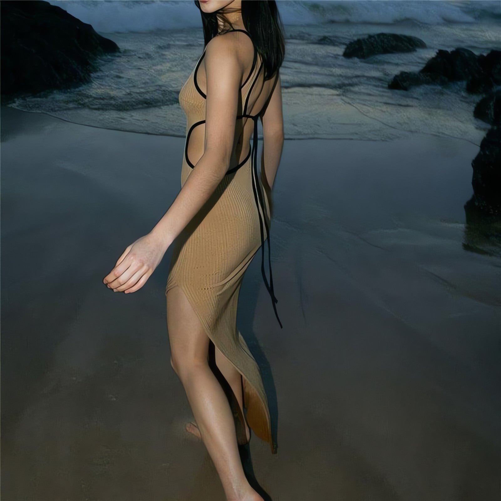 Cut Out Bodycon Maxi Dress - KAYSMAR