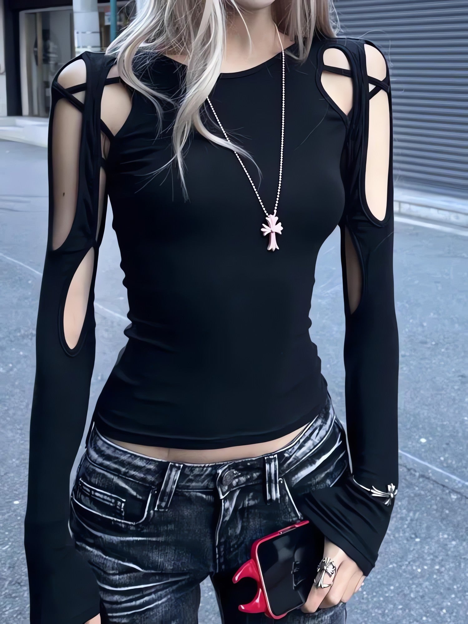 Cyberpunk Cut Out Top - KAYSMAR