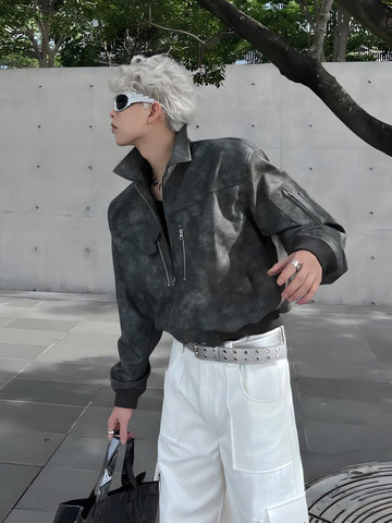 Cyberpunk Faux Leather Jacket - KAYSMAR