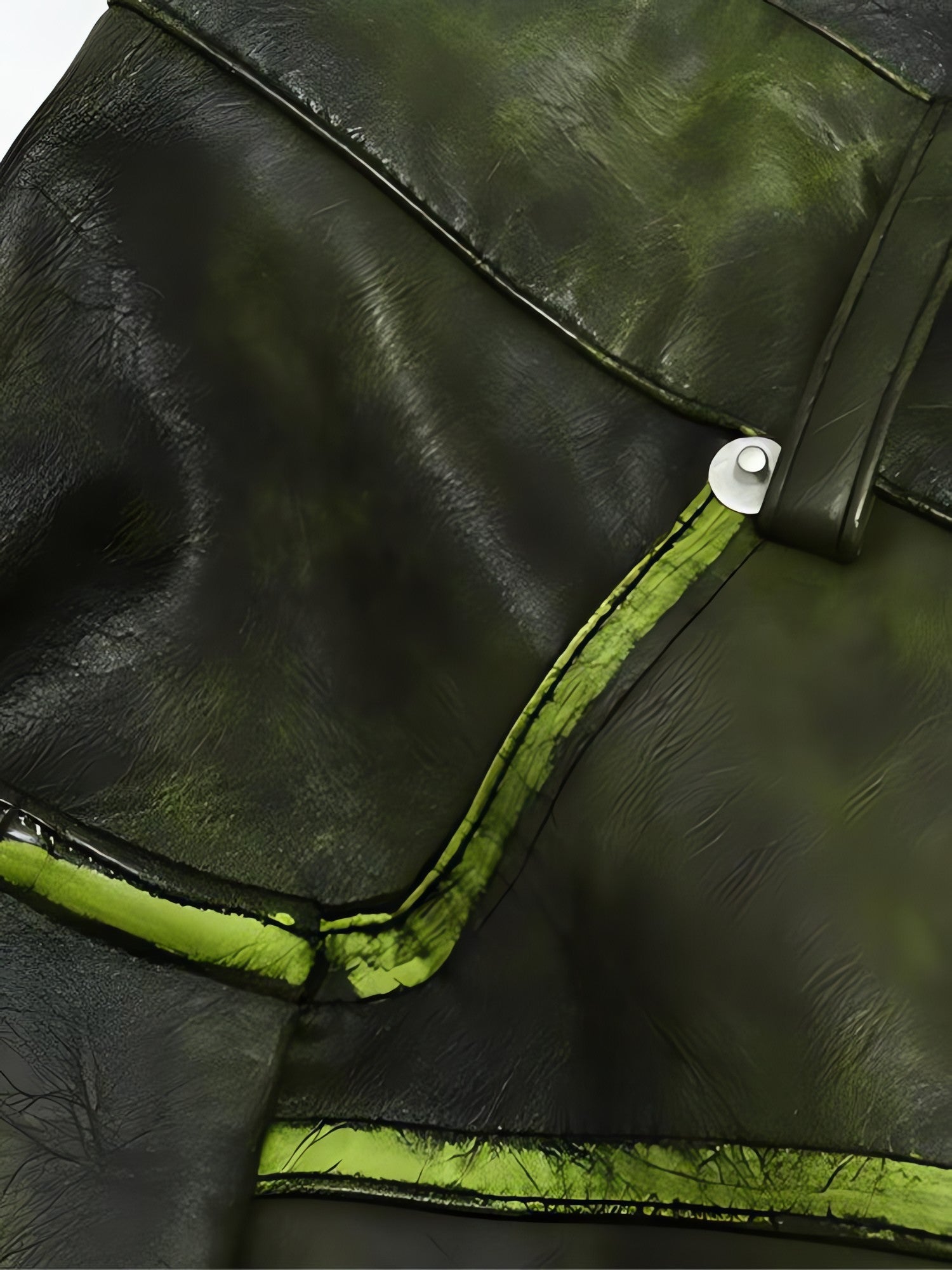 Cyberpunk Forest Faux Leather Pants - KAYSMAR