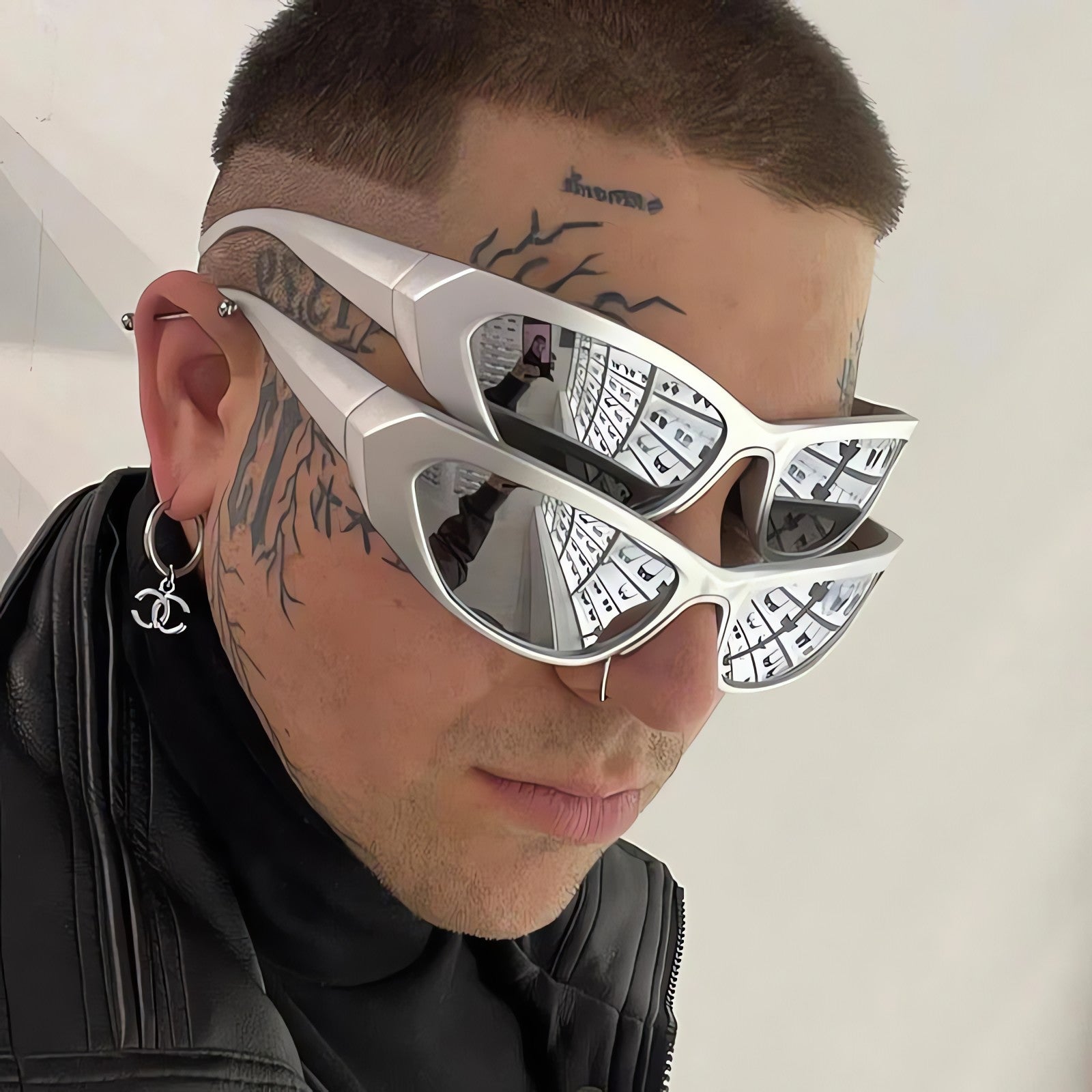 Cyberpunk Rave On Cat Eye Sunglasses - KAYSMAR