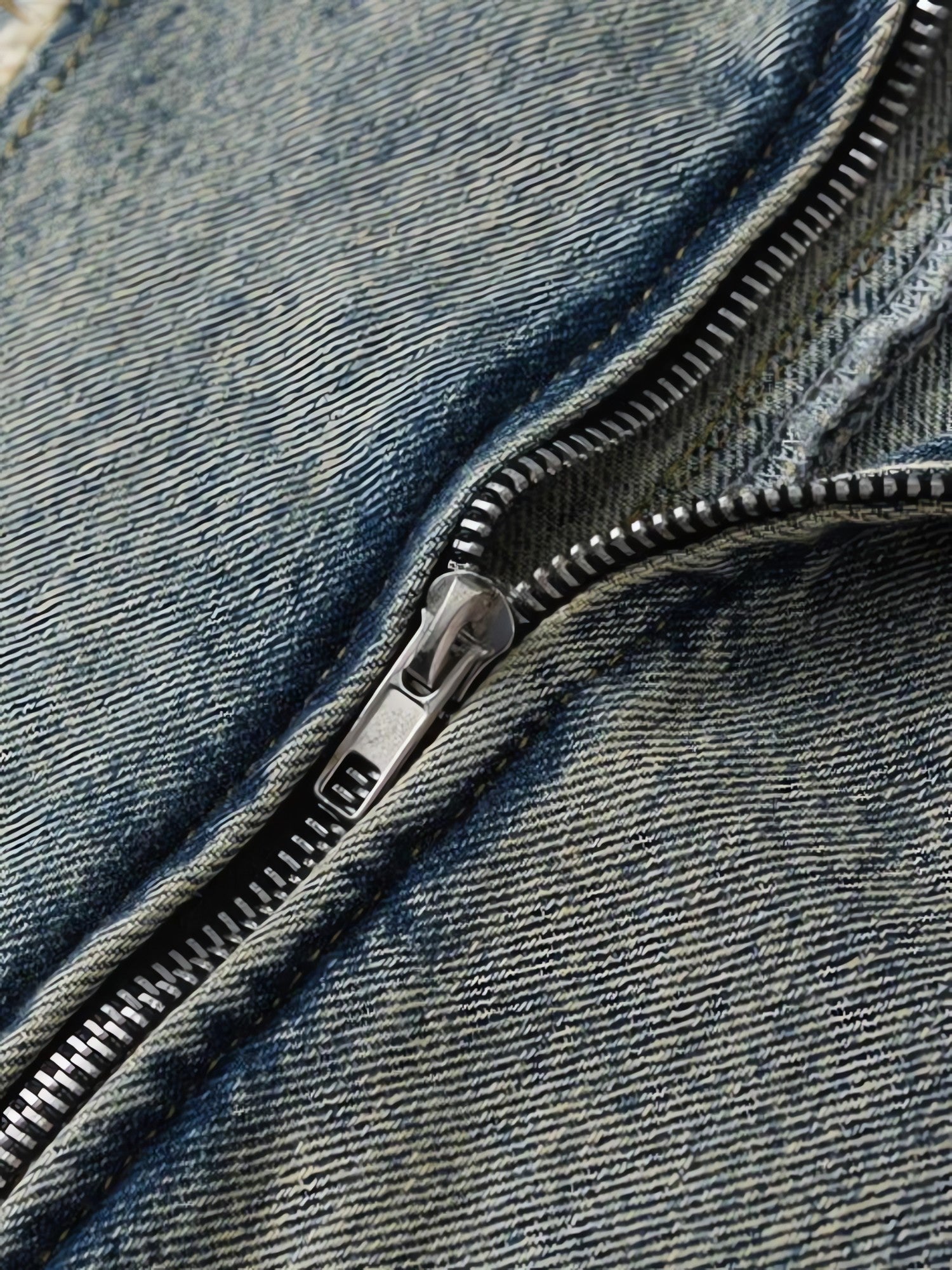 Cyberpunk Zip-Up Denim Jacket - KAYSMAR