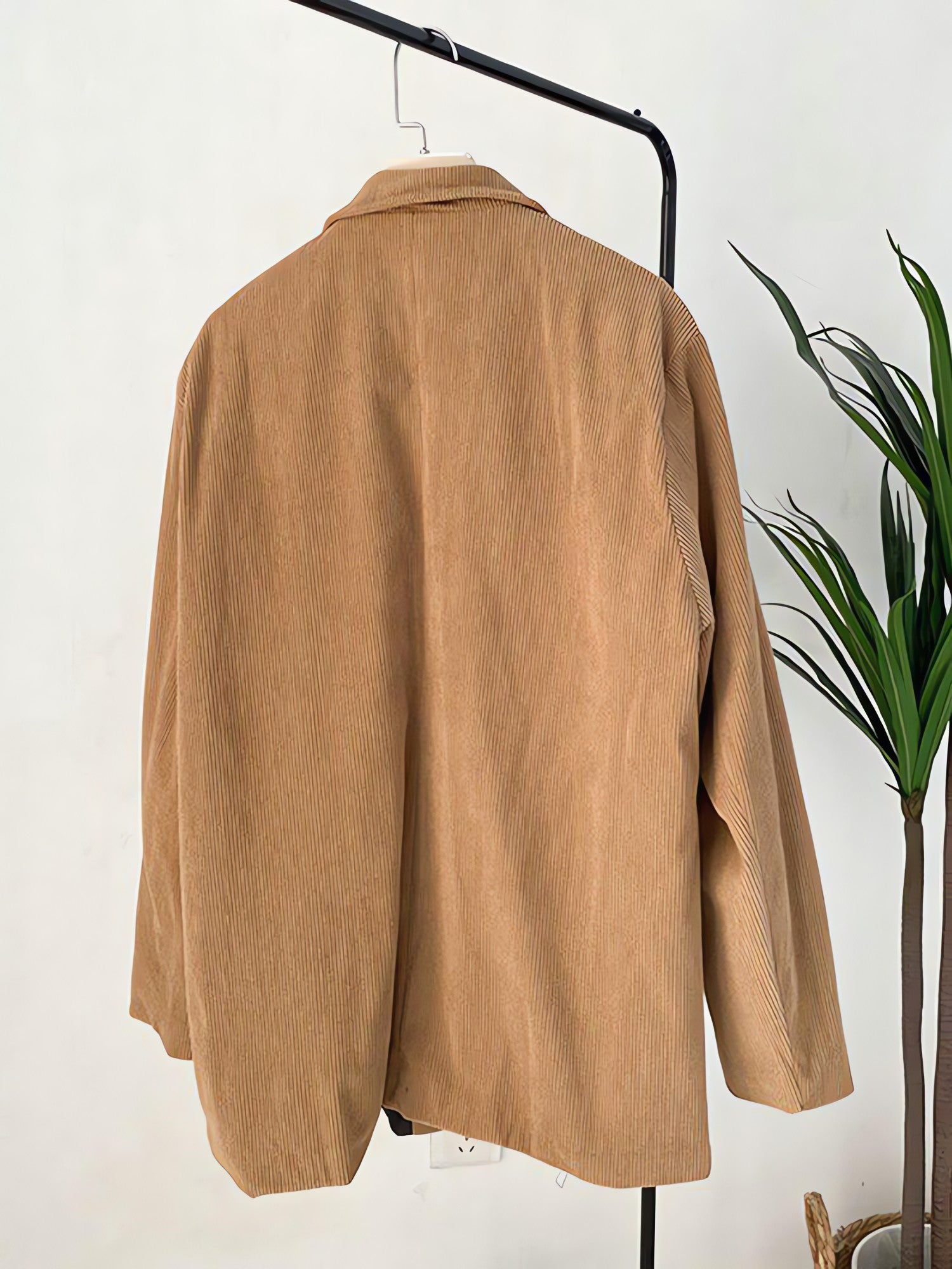 Dark Academia Corduroy Long Jacket - KAYSMAR