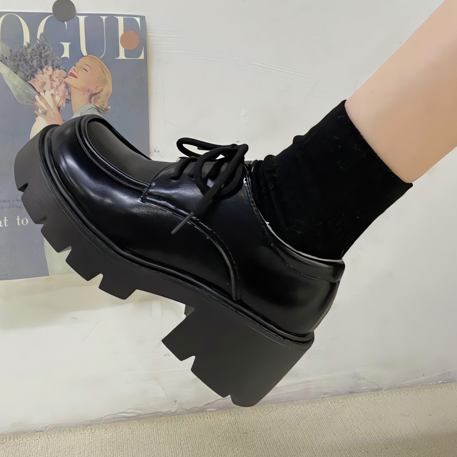 Dark Academia Platform Shoes - KAYSMAR
