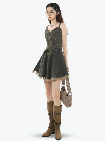 Denim Mini Dress - KAYSMAR