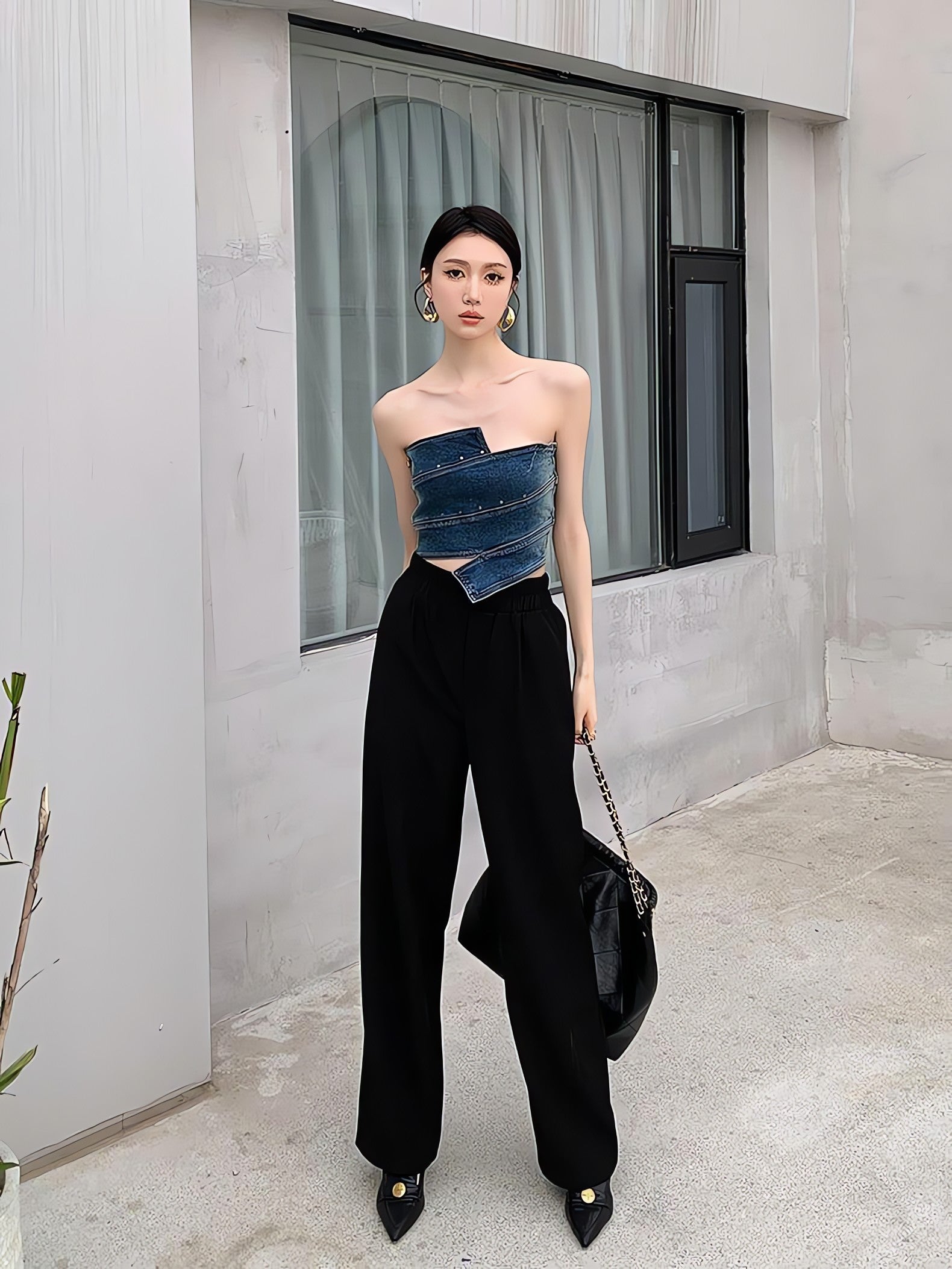 Denim Tube Top - KAYSMAR