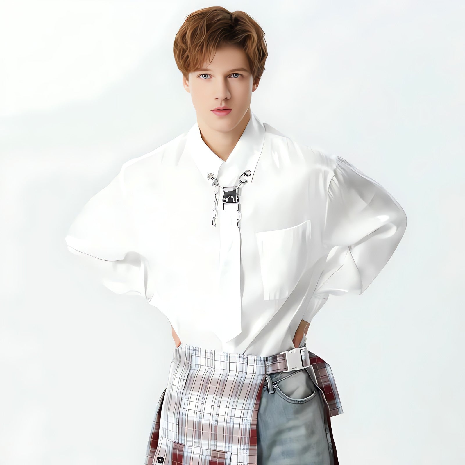 Detachable Tie Shirt - KAYSMAR