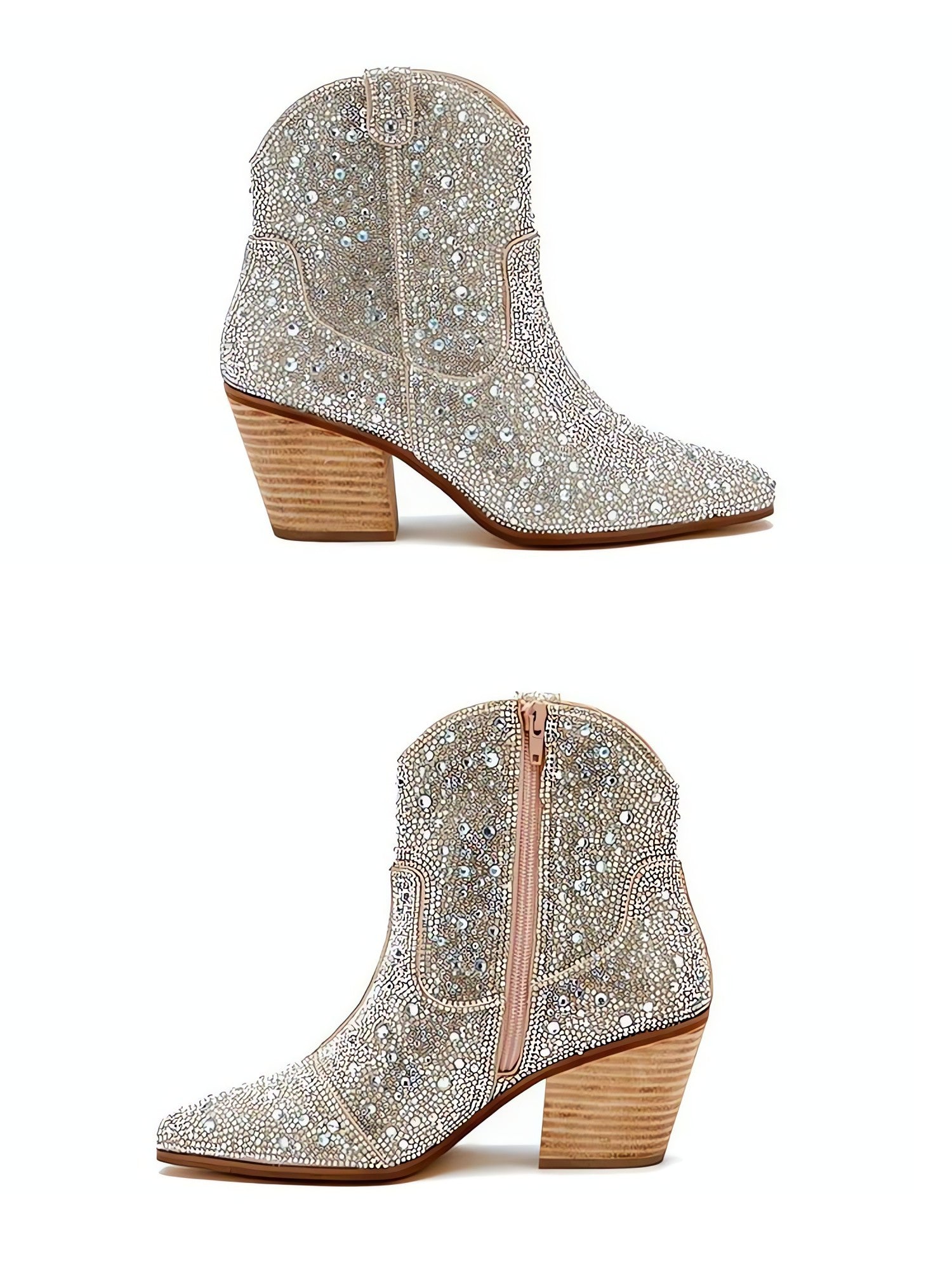Disco Cowgirl Rhinestone Western Boots - KAYSMAR