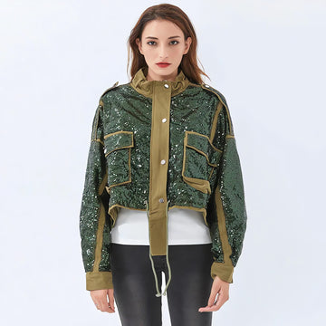 Disco Cowgirl Sequined Zip-Up Jacket - KAYSMAR