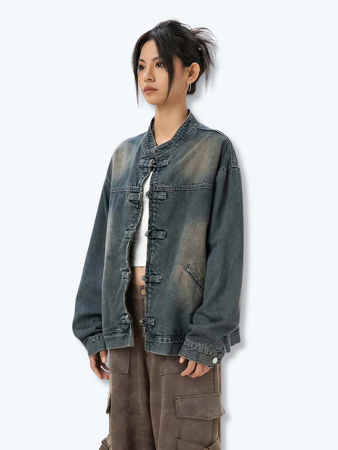 Distressed Denim Jacket - KAYSMAR
