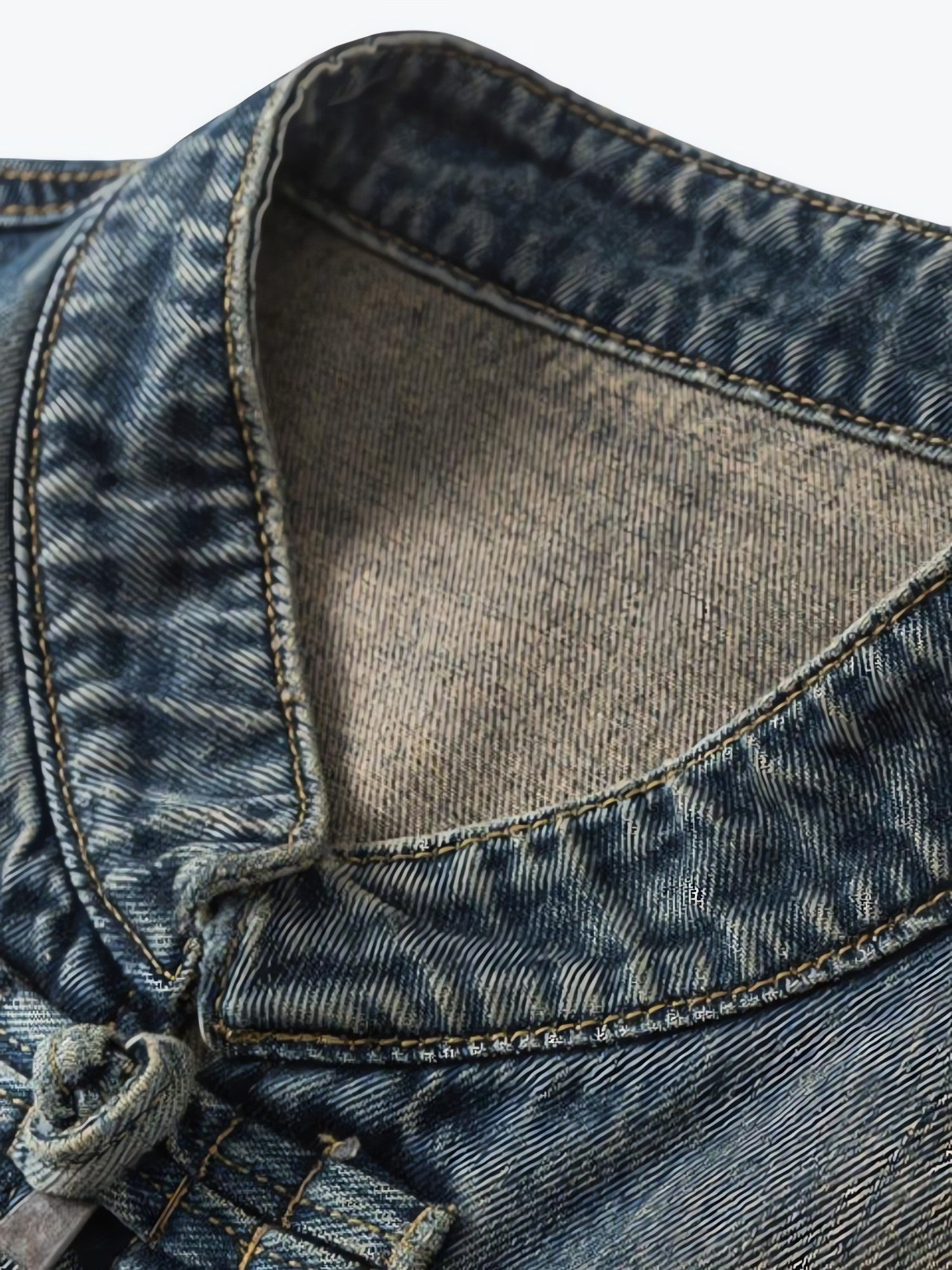 Distressed Denim Jacket - KAYSMAR