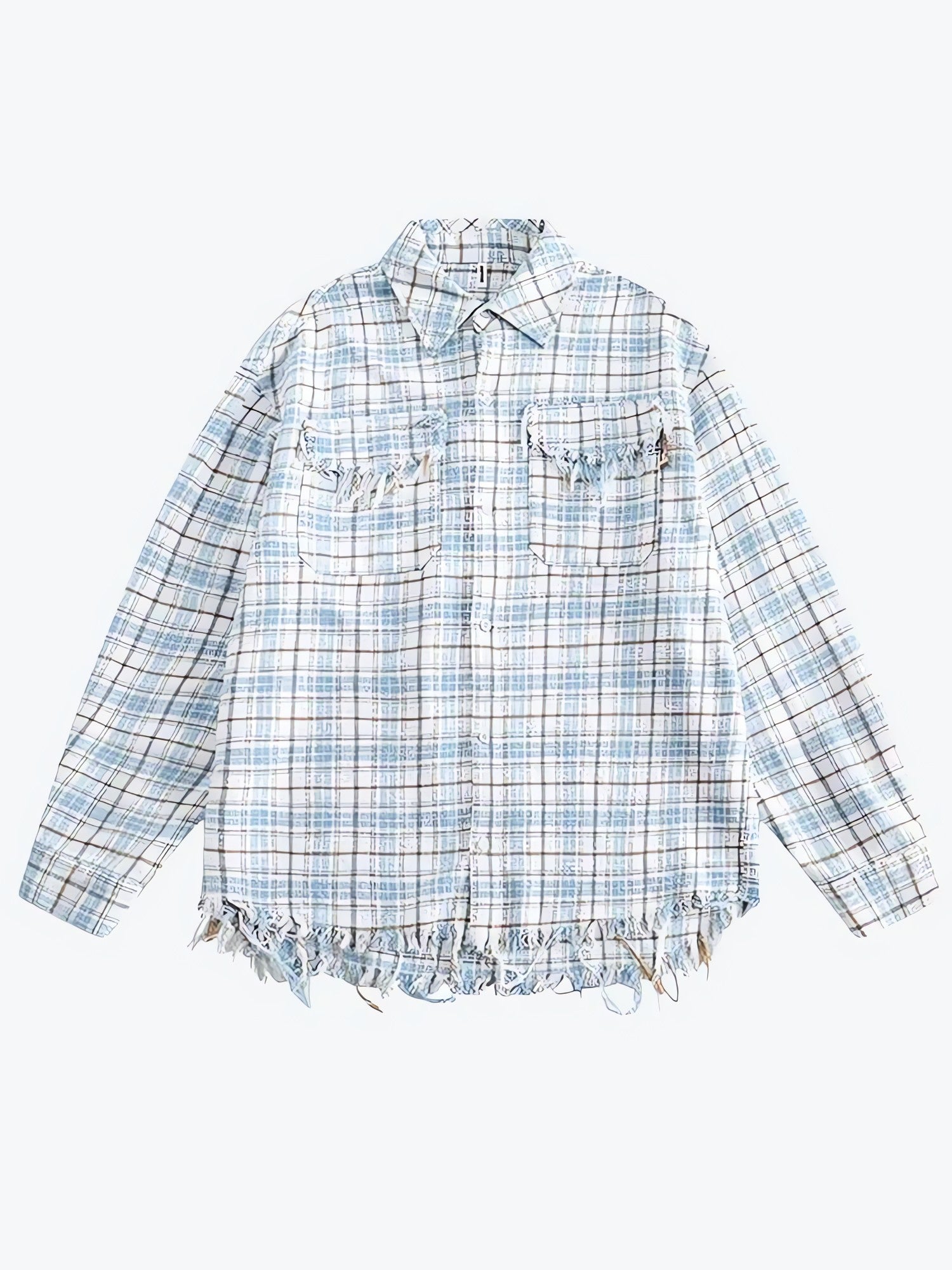 Distressed Plaid Shirt