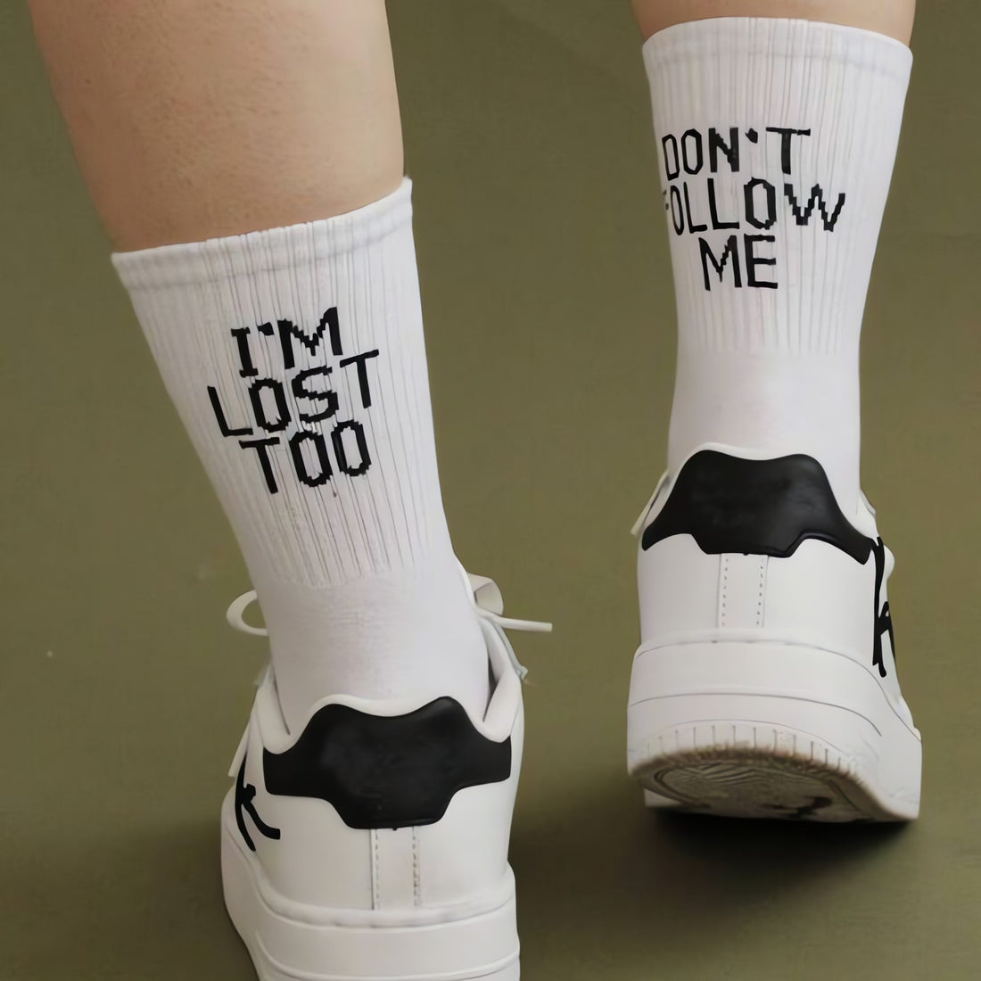 Don't Follow Me I'm Lost Too Socks - KAYSMAR