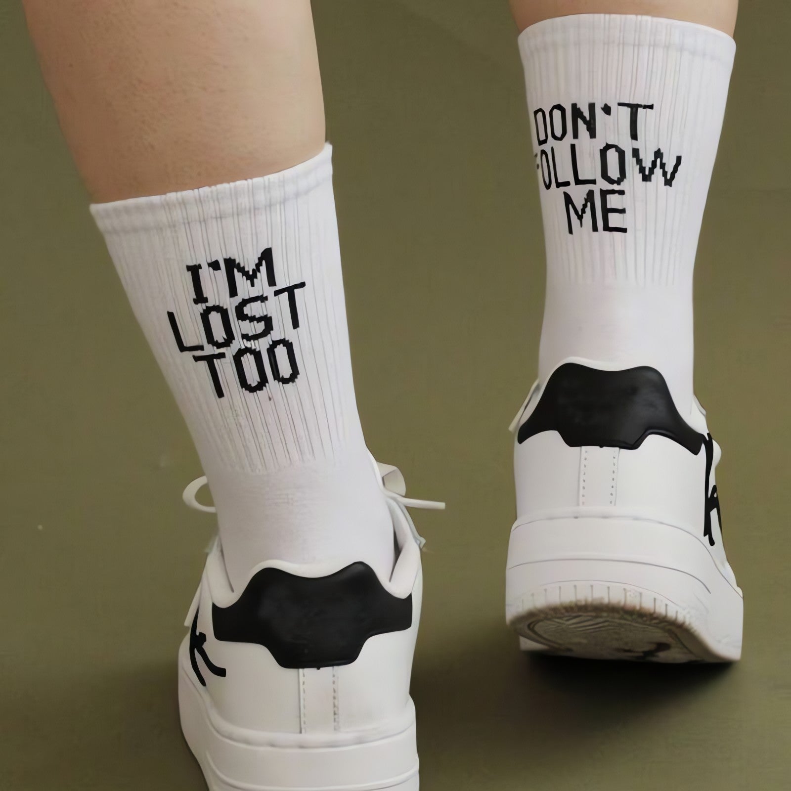 Don't Follow Me I'm Lost Too Socks - KAYSMAR