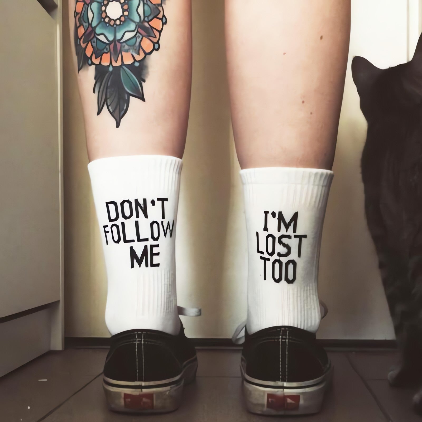 Don't Follow Me I'm Lost Too Socks - KAYSMAR