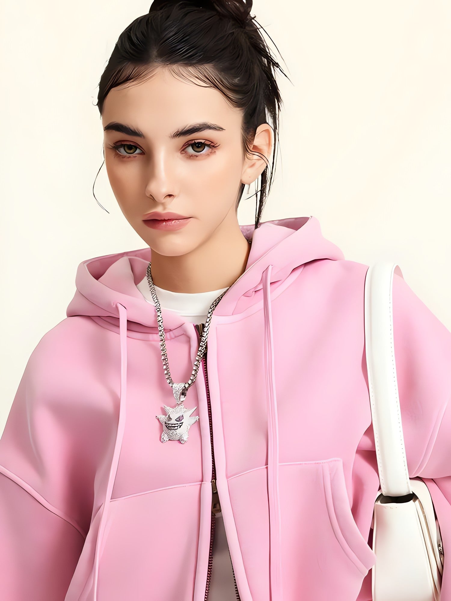 Double Zip-Up Cropped Hoodie - KAYSMAR