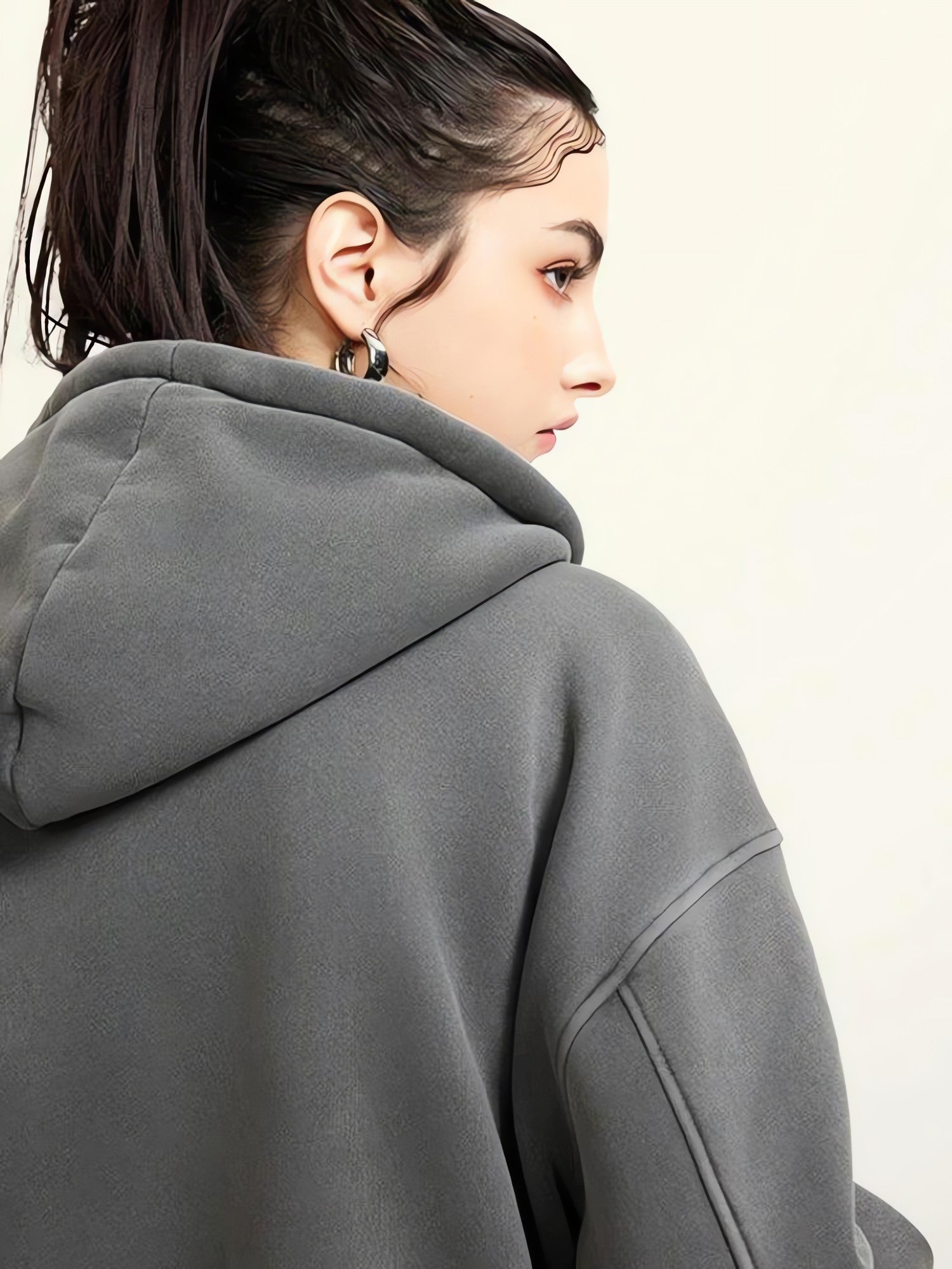 Double Zip-Up Cropped Hoodie - KAYSMAR