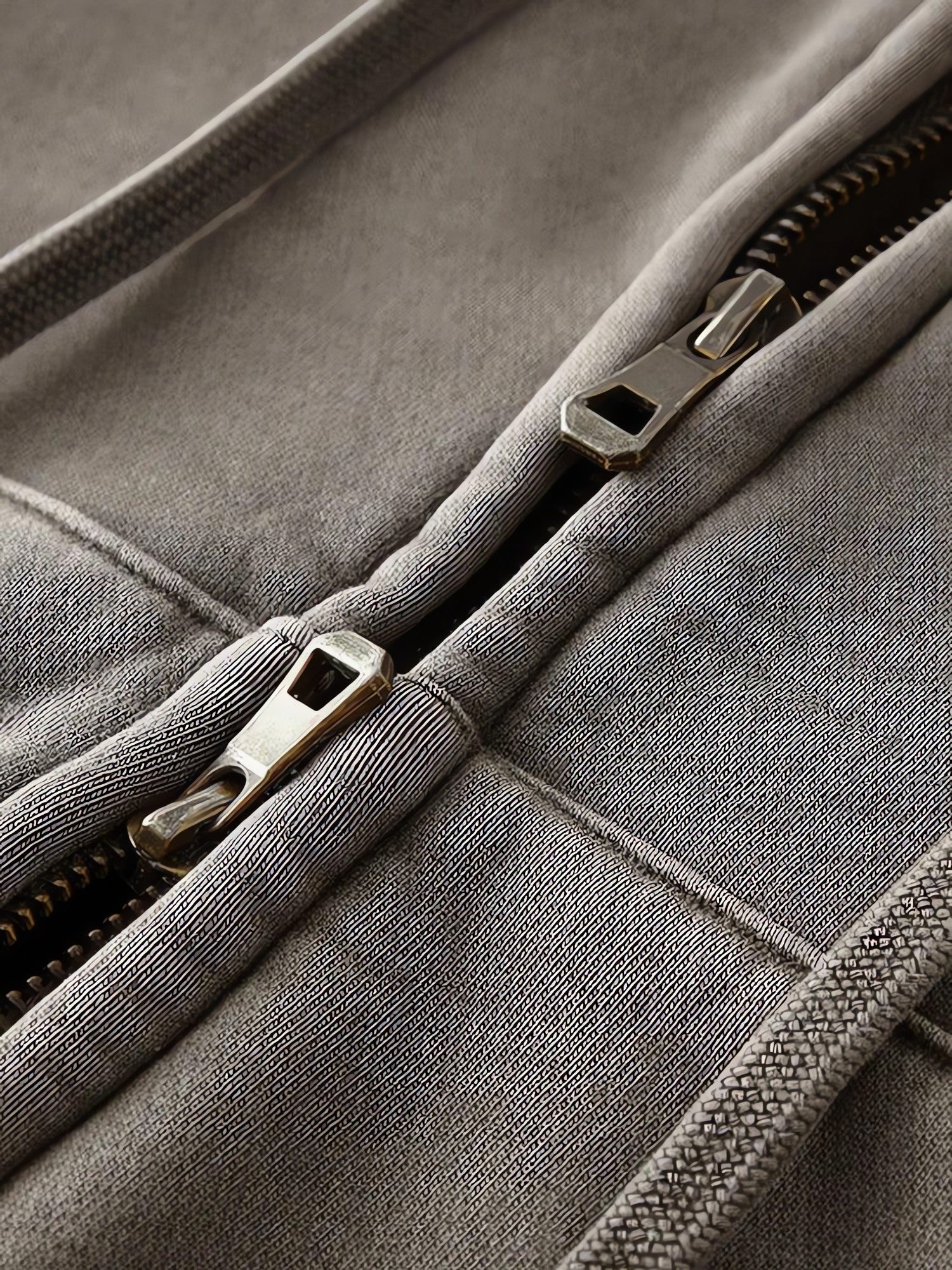 Double Zip-Up Cropped Hoodie - KAYSMAR