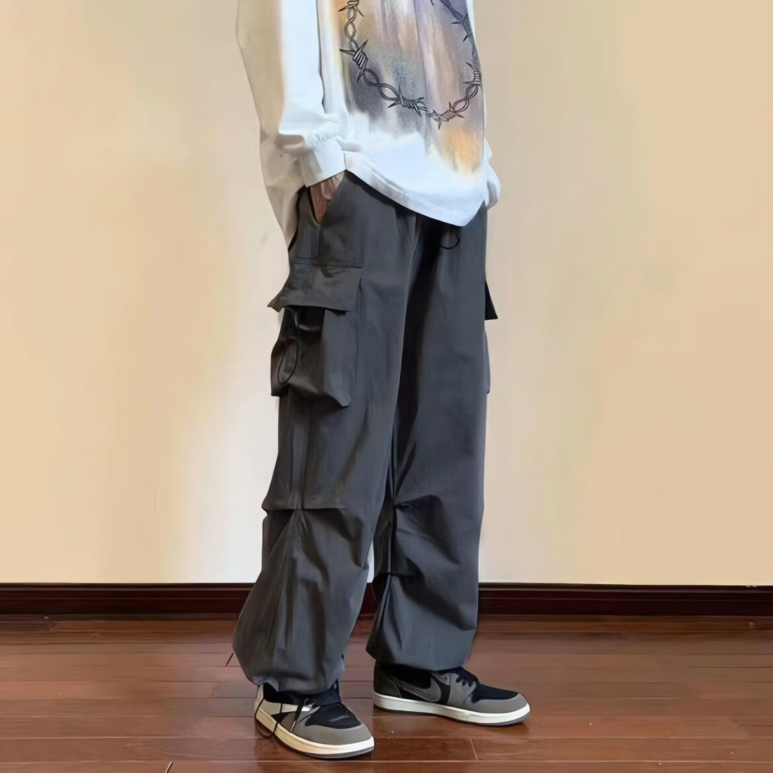 Drawstring Cargo Pants - KAYSMAR