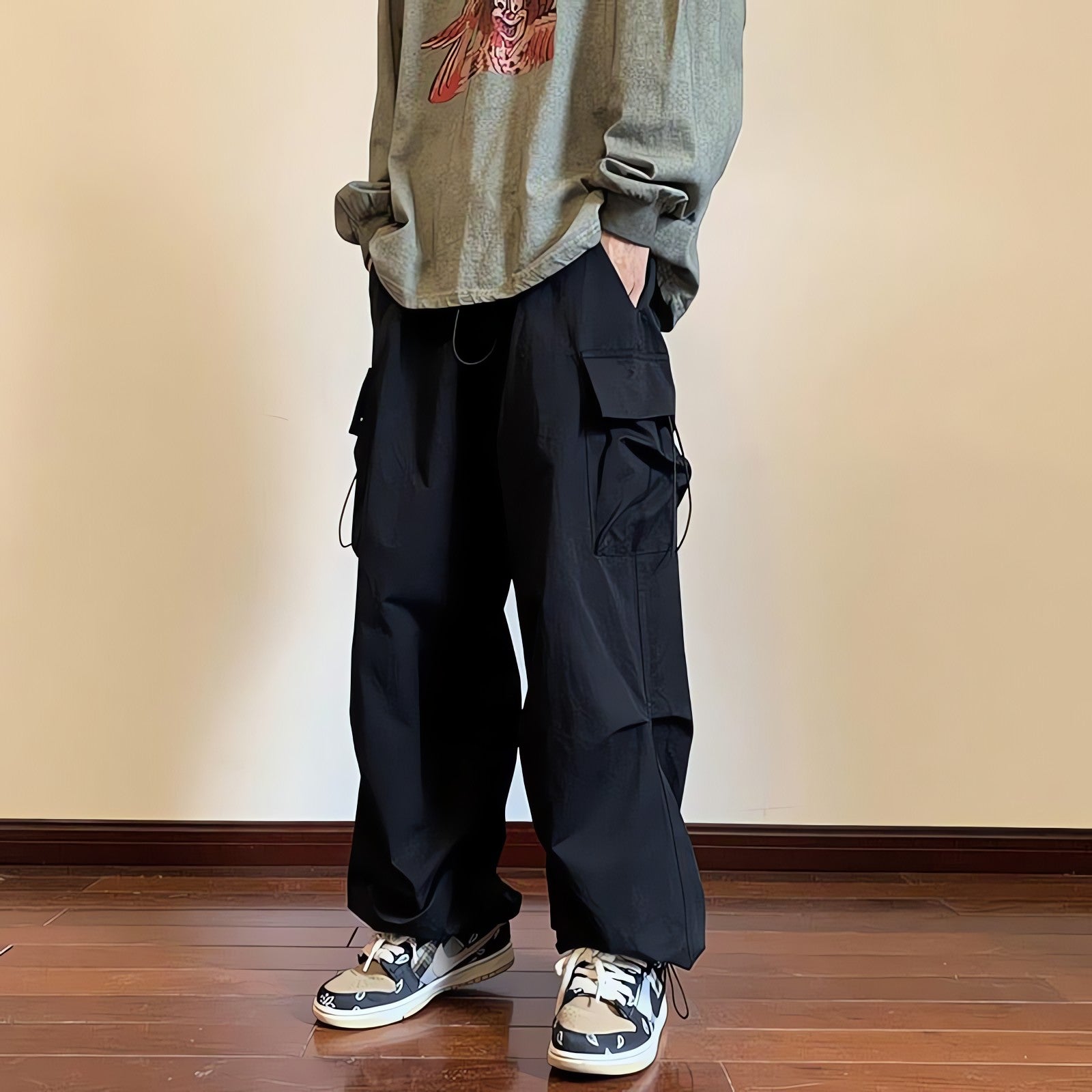 Drawstring Cargo Pants - KAYSMAR