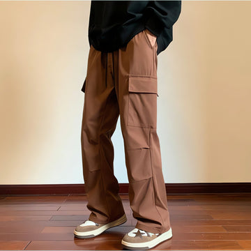 Drawstring Cargo Parachute Pants - KAYSMAR