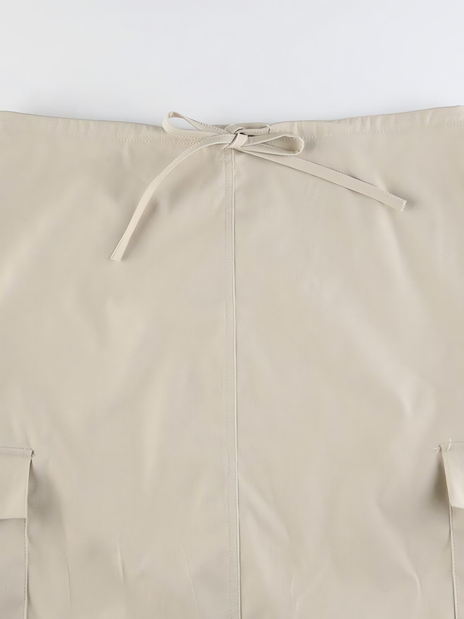 Drawstring Waist Parachute Maxi Skirt - KAYSMAR