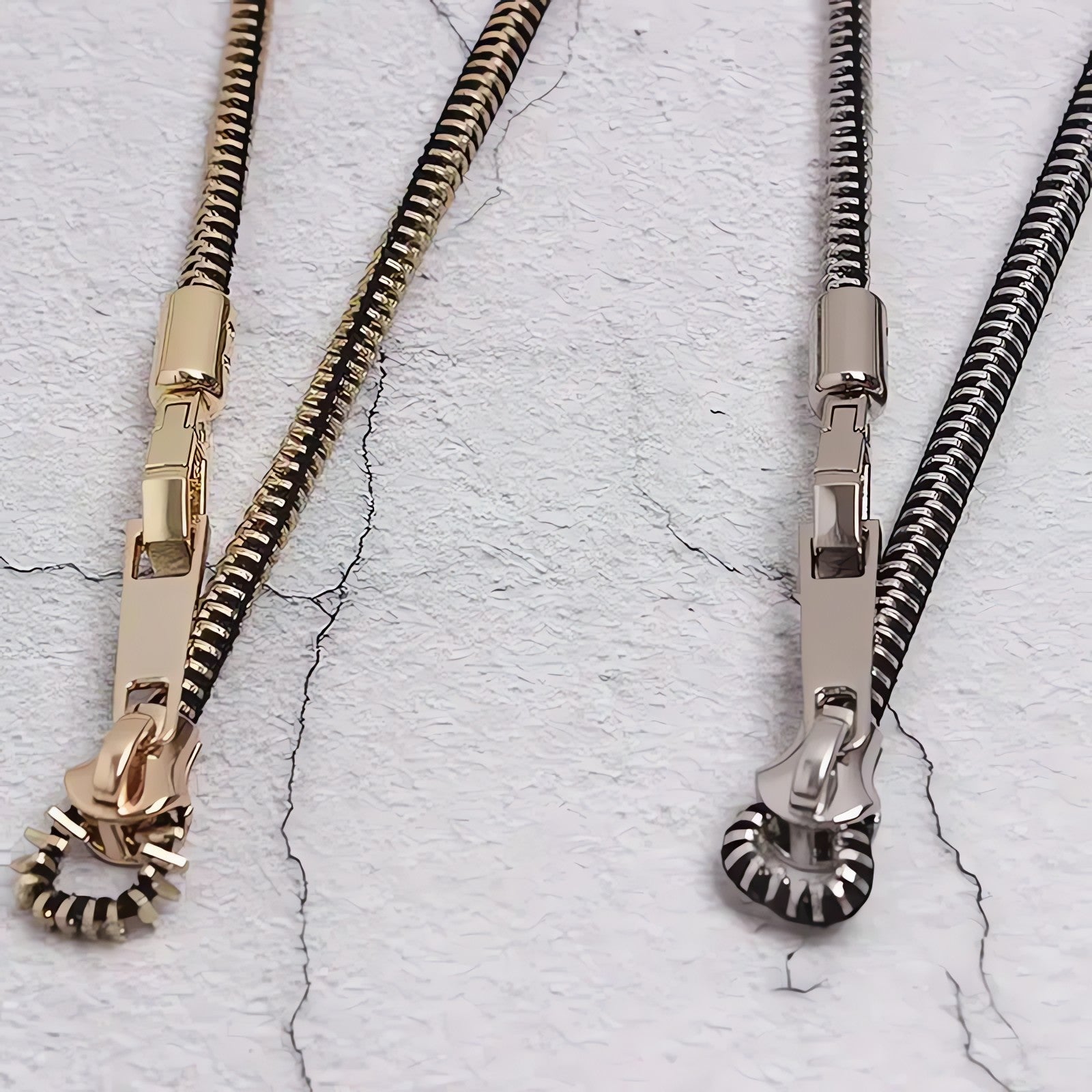 Edgy Adjustable Zipper Necklace - KAYSMAR