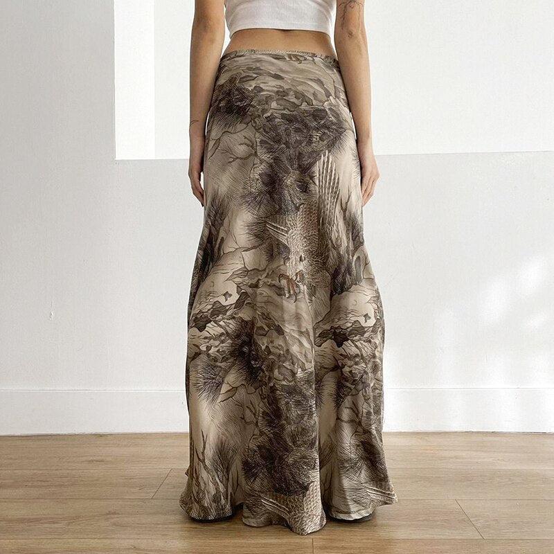 Fairy Grunge Forest Maxi Skirt - KAYSMAR