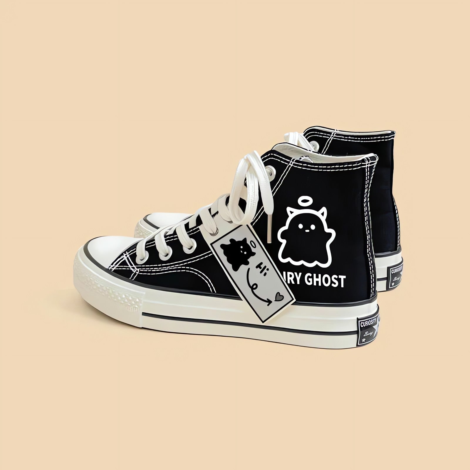 Fairy Ghost Lace Up Canvas Shoes - KAYSMAR