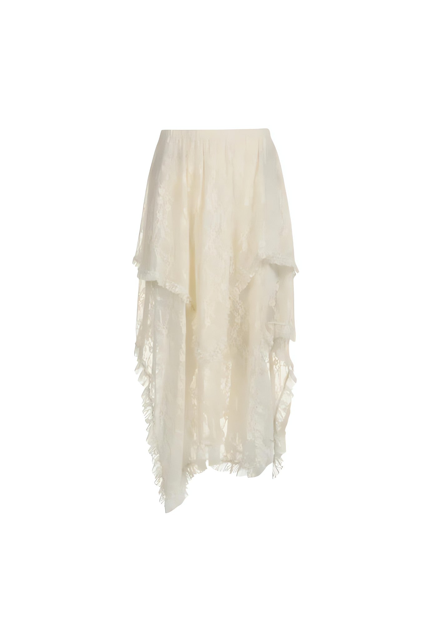 Fairy Grunge Lace Midi Skirt - KAYSMAR